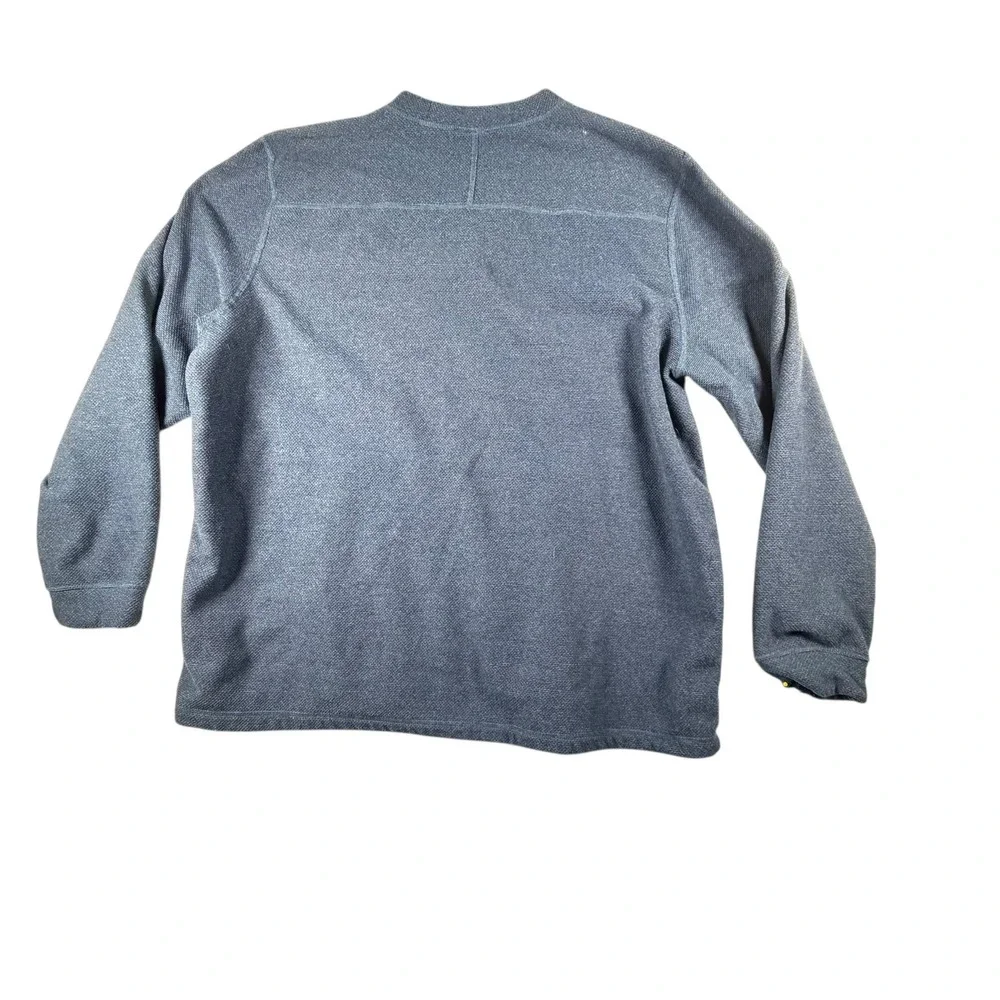 The North Face Pullover Men XL Blue Excellent‎ Waffle Knit Fleece NF0A7UJDHDC